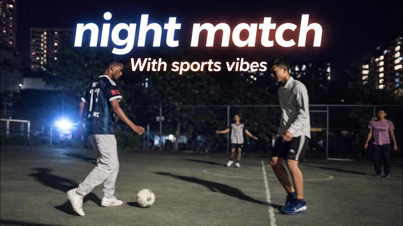 Intense Night Match Under City Lights 🌃⚽ | Crazy Skills & Street Football Vibes!