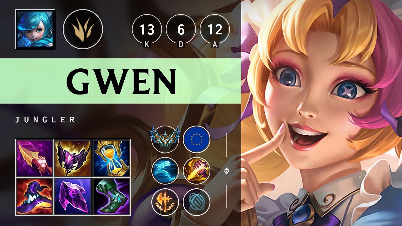 Gwen Jungle vs Skarner: Killing spree - EUW Challenger Patch 14.21