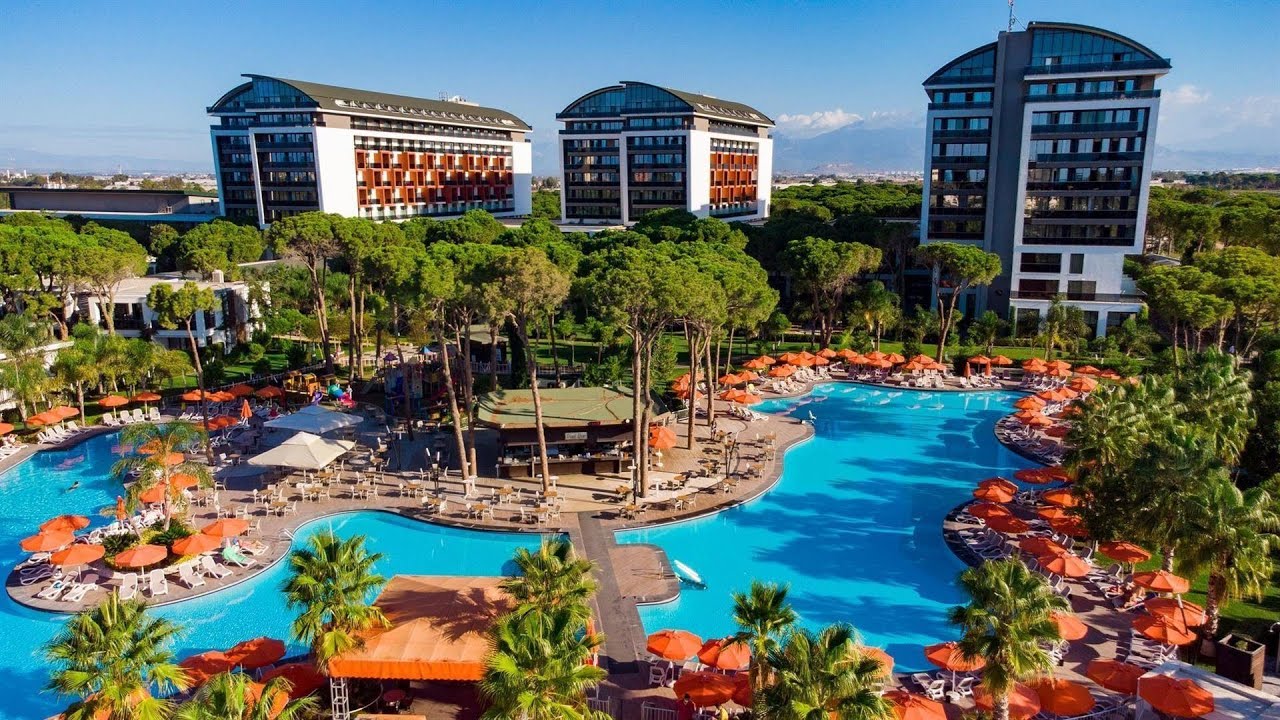Trendy Lara Antalya bejárás - szobák, kert,medencék aquapark és tengerpart