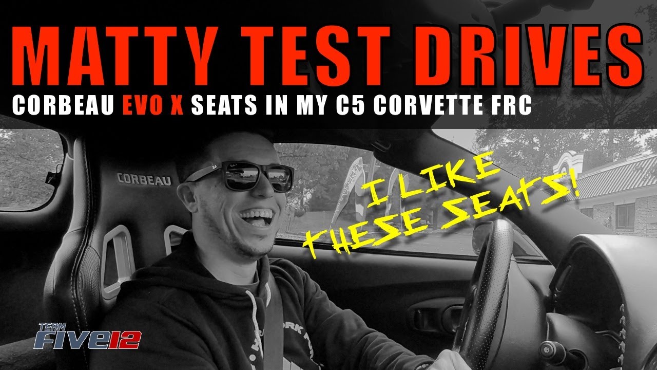 Matty's Garage Tests the Corbeau Evo X Seats In My C5 Corvette FRC!