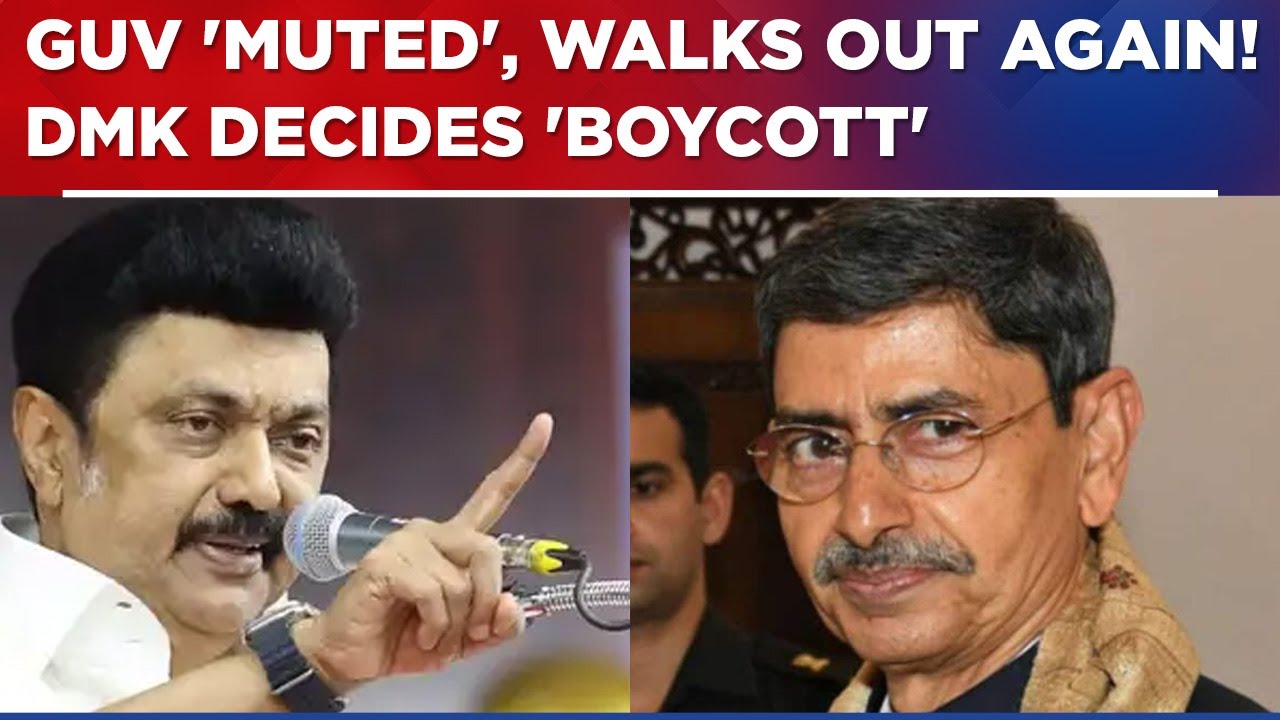 DMK Allies 'Boycott' Governor RN Ravi, Day After Tamil Nadu Assembly Drama & 'Walkout' Show | Watch