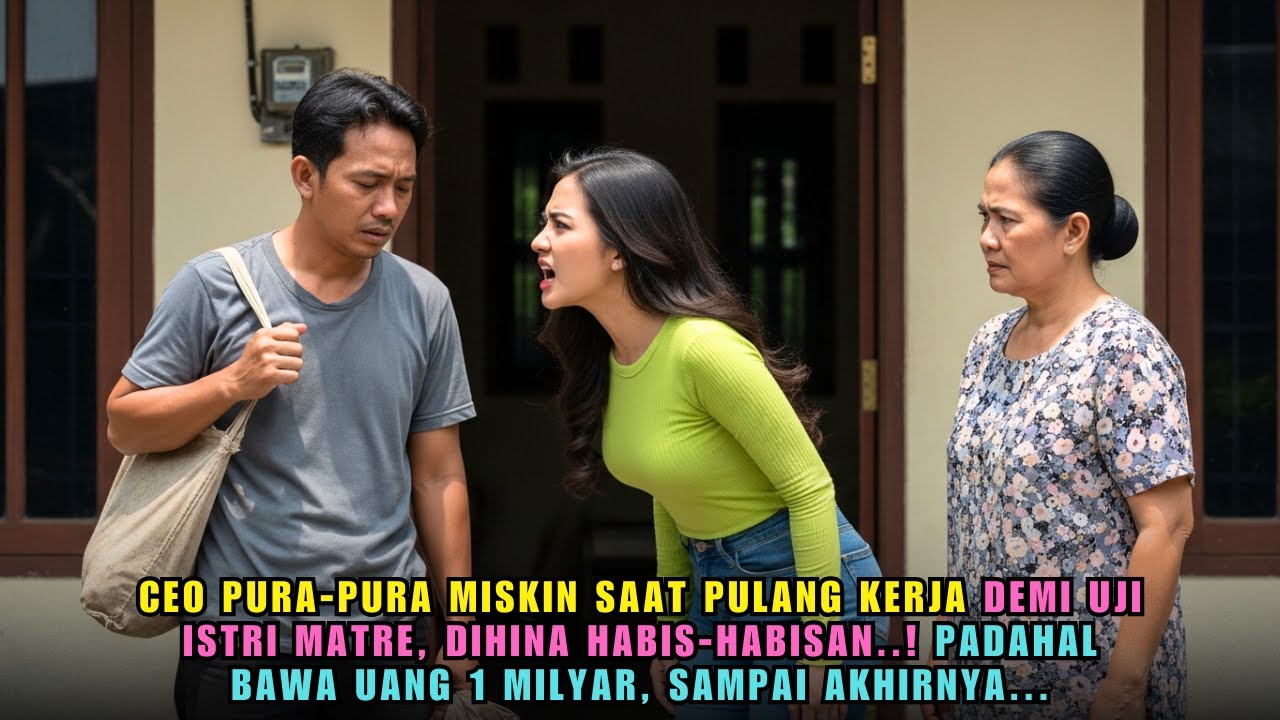 SUAMI PULANG MERANTAU DIUSIR ISTRI KARENA DIANGGAP MISKIN, TAK TAU TAS LUSUHNYA BERISI UANG 1 MILIAR