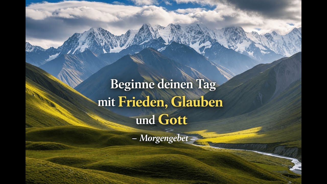 Starte deinen Tag mit Frieden, Glauben und Gottes Segen - Morgengebet