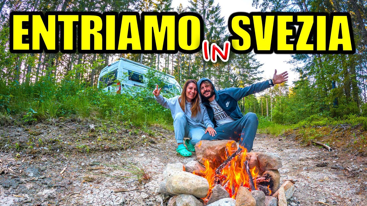 FINALMENTE SVEZIA! 🇸🇪 Fuoco nella foresta 🔥 Road to Sweden in Camper