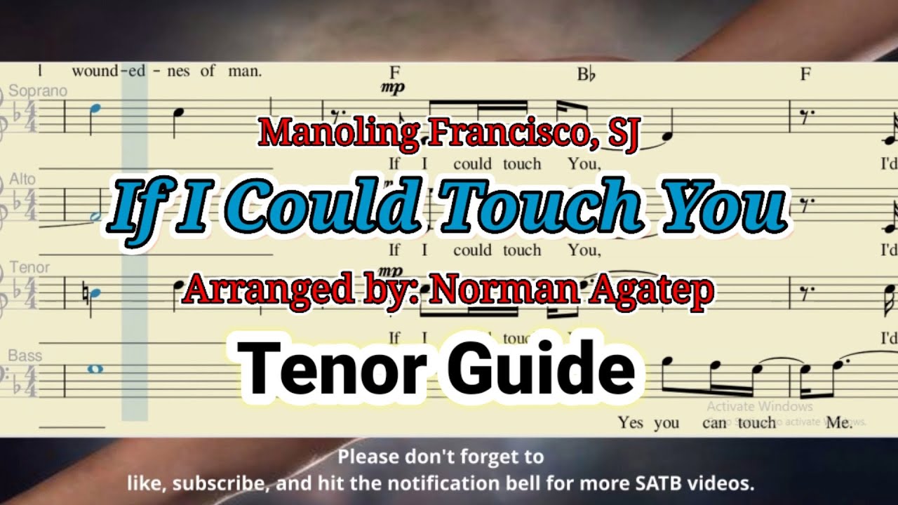 IF I COULD TOUCH YOU_Tenor Guide #LentSeason