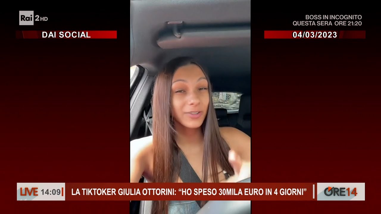 La tiktoker Giulia Ottorini: 