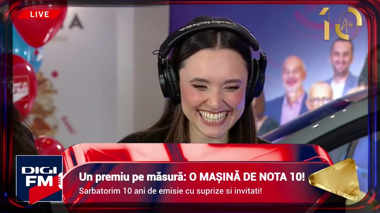 MAREA FINALĂ! 10 ani de Digi FM si un premiu pe măsură: MAȘINĂ DE NOTA 10!