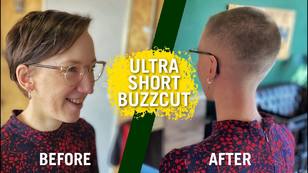 SHE GETS AN ULTRA SHORT BUZZCUT with a skinfade | HFDZK HOW TO CUT HAIR TUTORIAL ASMR