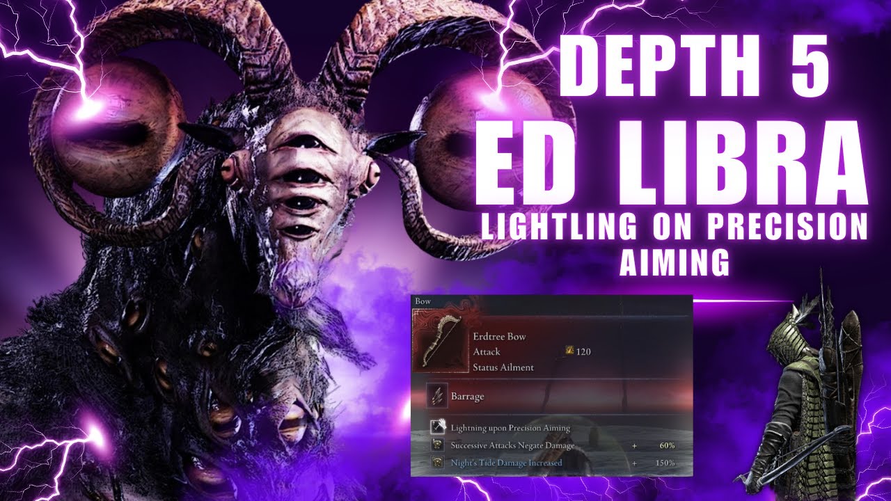 Erdtree Bow With Lightning Precision vs Depth 5 Everdark Libra