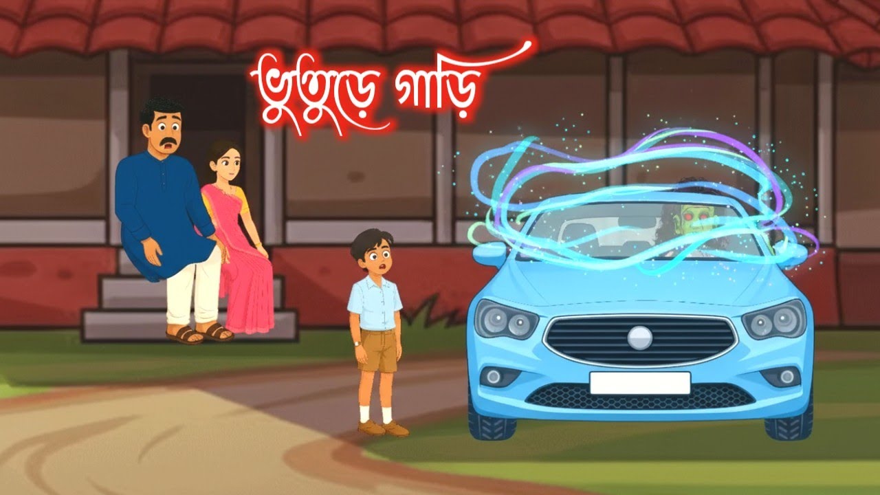 ভুতুড়ে গাড়ি | Bhuter Cartoon | Bengali Horror Cartoon | গ্রাম বাংলার ভূত | ঠাকুমার ঝুলি
