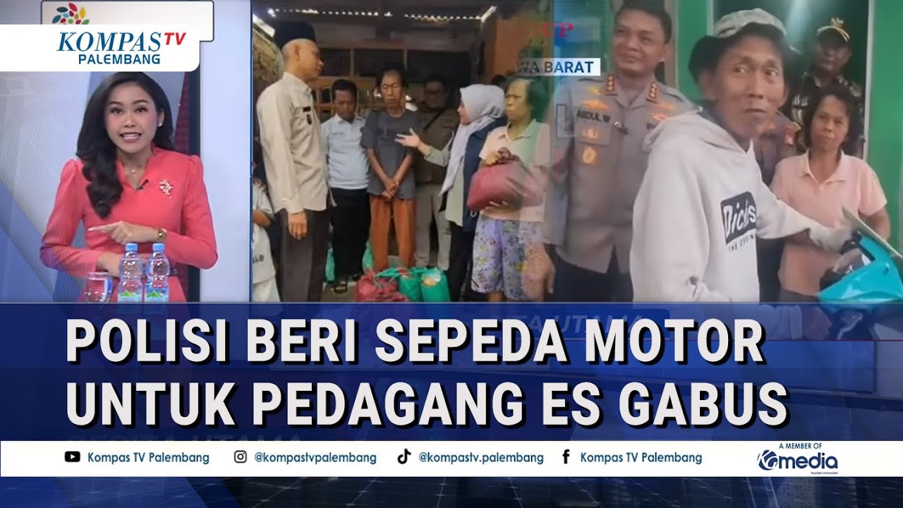 Usai Viral! Bantuan Berdatangan untuk Pejual Es Gabus, Polisi Beri Sepeda Motor