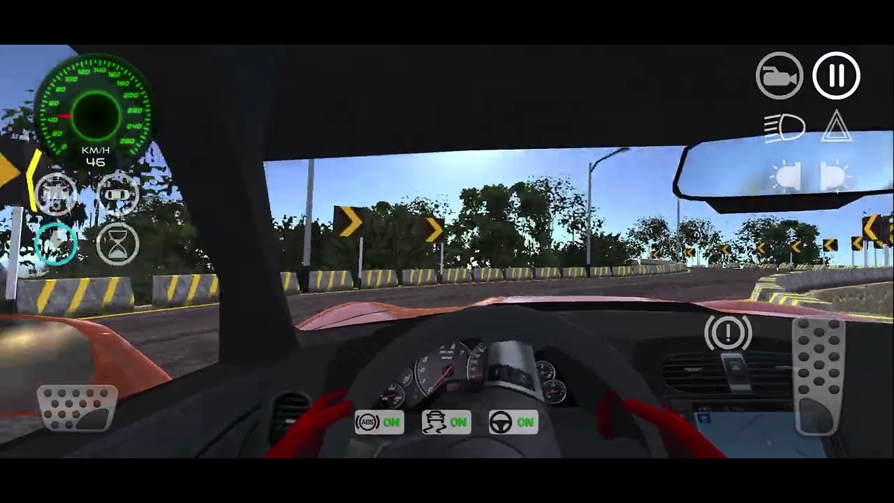 Car Simulator 2024 - Driving the Chevrolet Corvette C6 on dangerous curves!! 😱😱⚠️⚠️