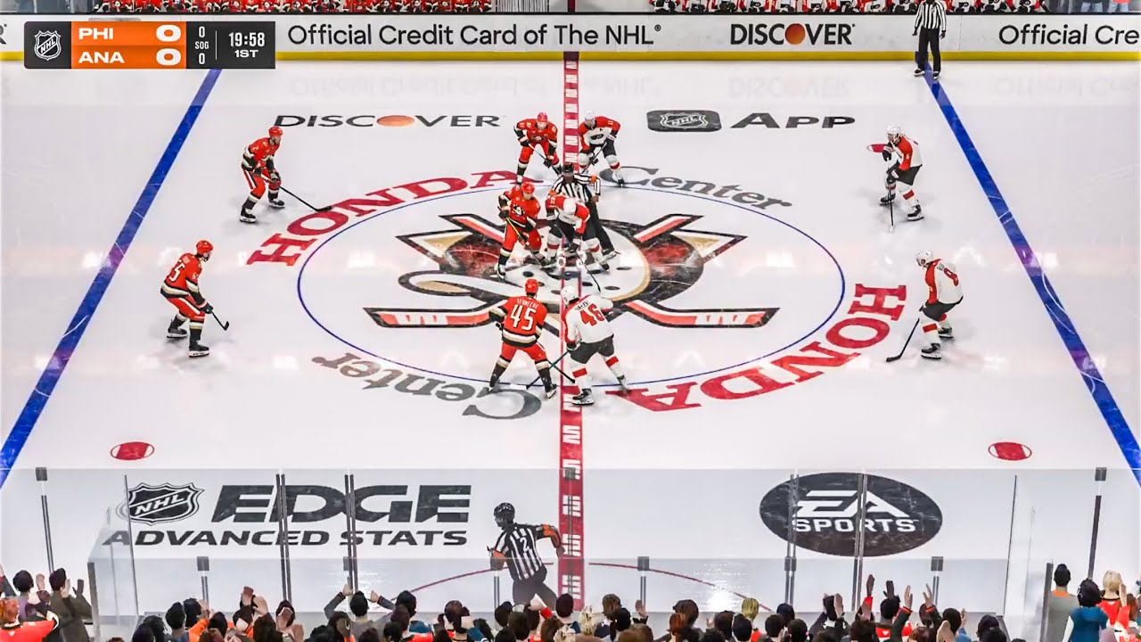 Матч «Анахайм Дакс» — «Филадельфия Флайерз» 18 марта 2026 года, NHL 26.
