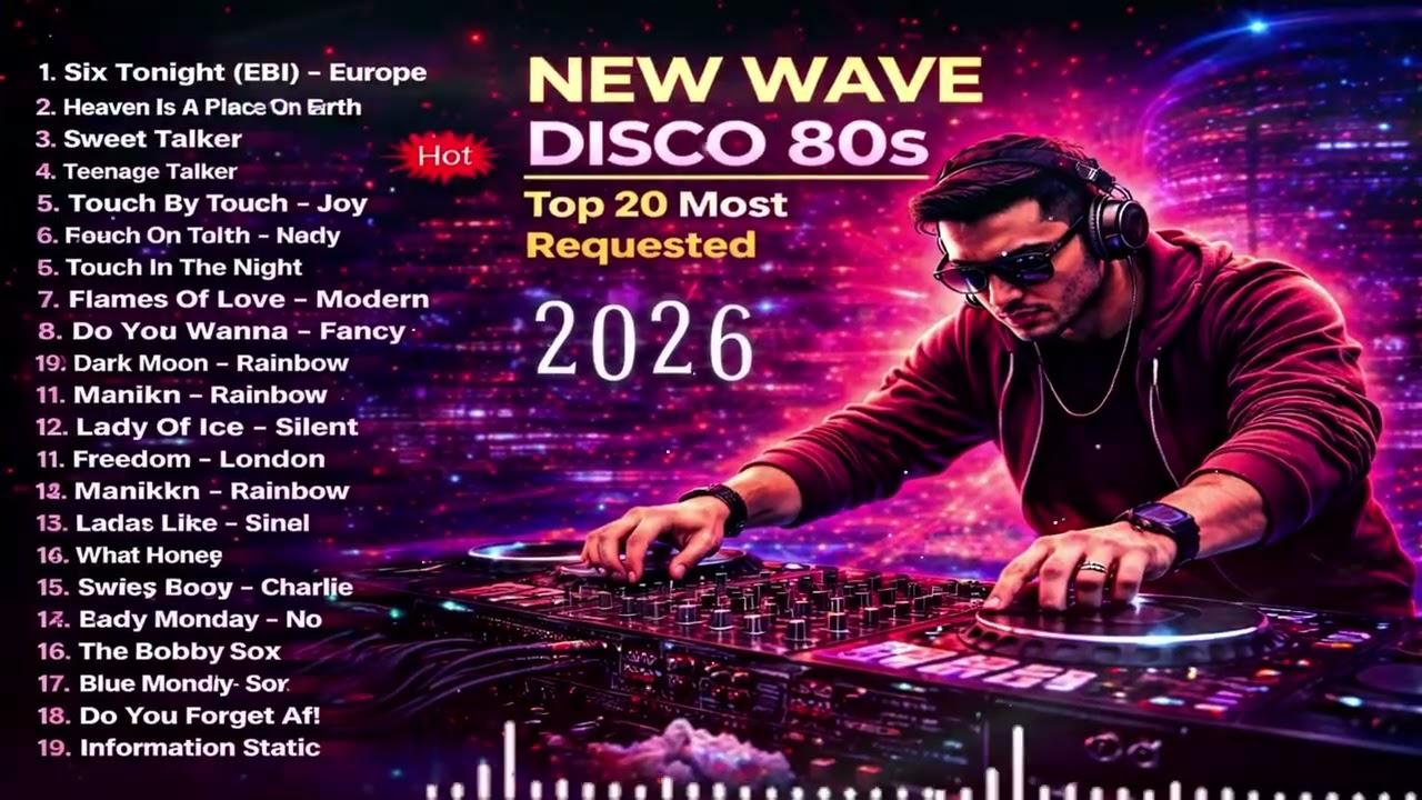 Top 20 Most Requested New Wave Disco 80s Nonstop Remix