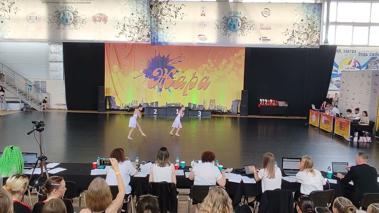 чир джаз двойка Виктория Мовьян 🥇 и Дарья Петрова🥇 Волна Сочи краевые соревнования 1место!