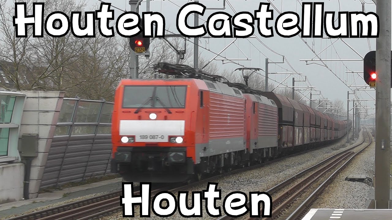 Treinen op station Houten & Houten Castellum