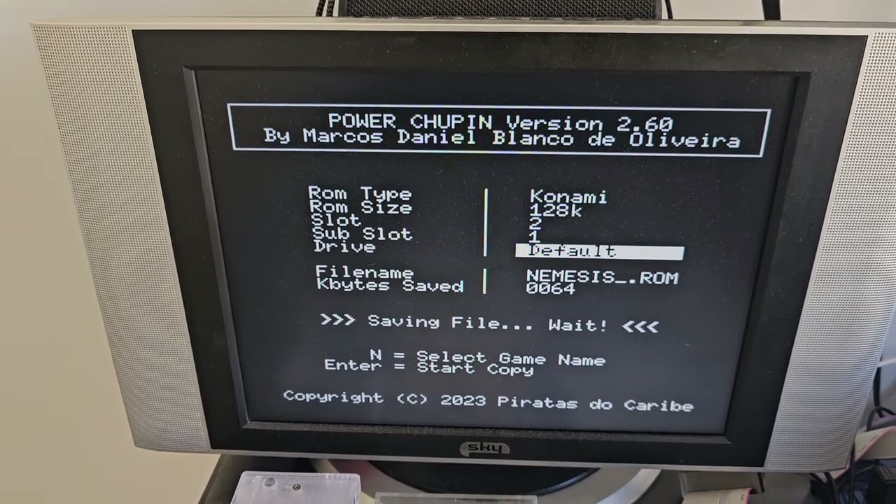 How to copy a MSX Cartridge with Power Chupin
