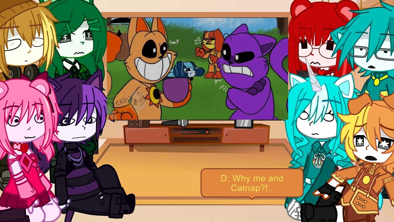 Smiling Critters React To Dogday & Catnap Meet Frowning Critter Ver  Themselves II Naomi 🐰
