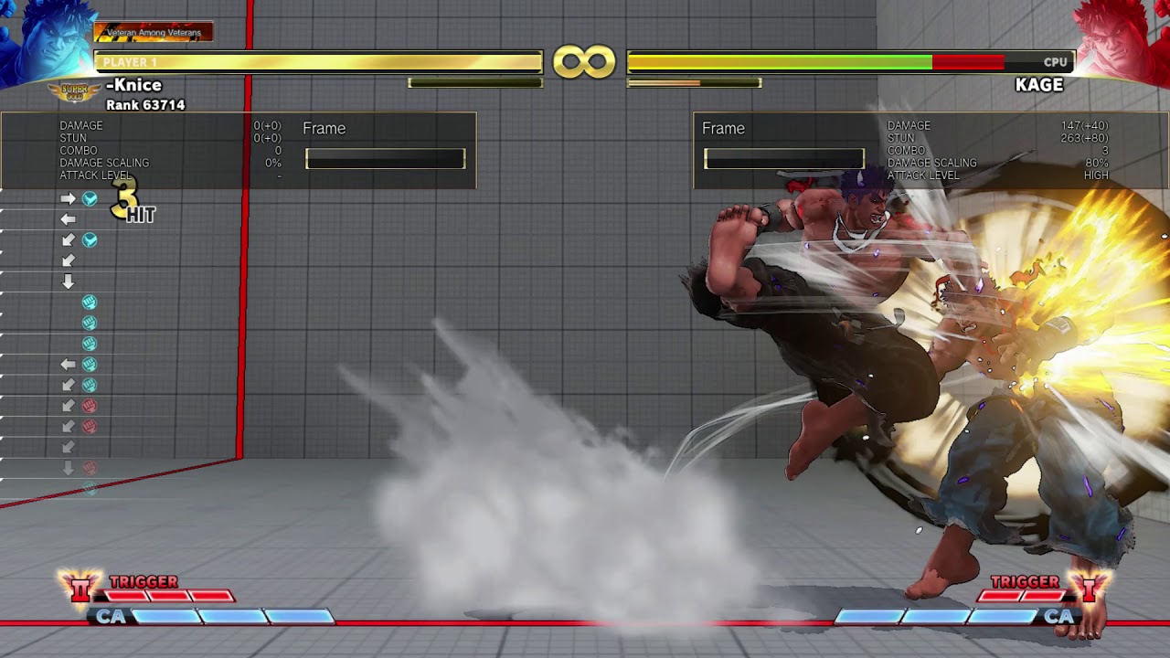 SFV Kage Normal Recovery Corner Meaty Set Up