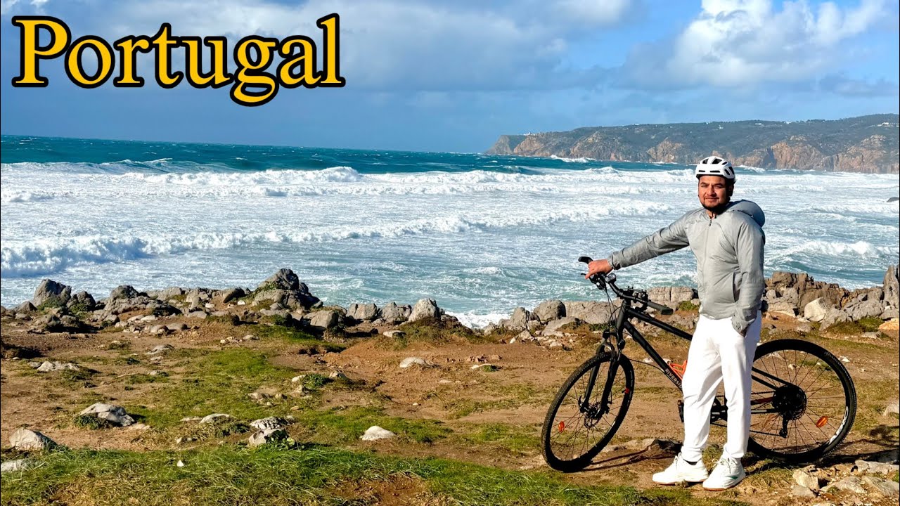 Cycling in Portugal 🇵🇹 || enjoying sea 🌊 || Mausam kunwar
