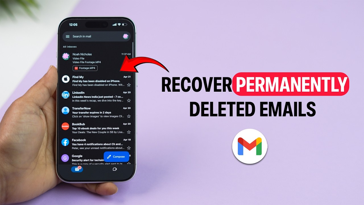 Как восстановить безвозвратно удаленные электронные письма из Gmail?