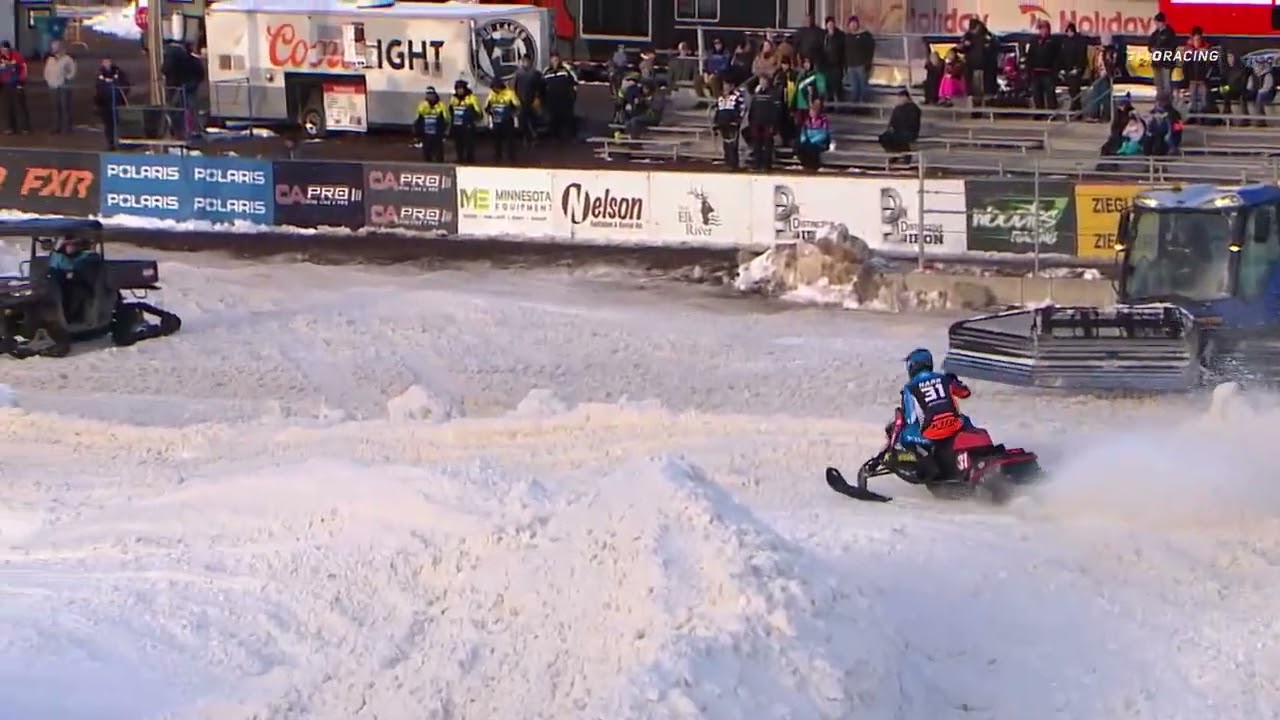 Snocross Round #12 Pro Highlights | Elk River, MN (Race 1 of 3)