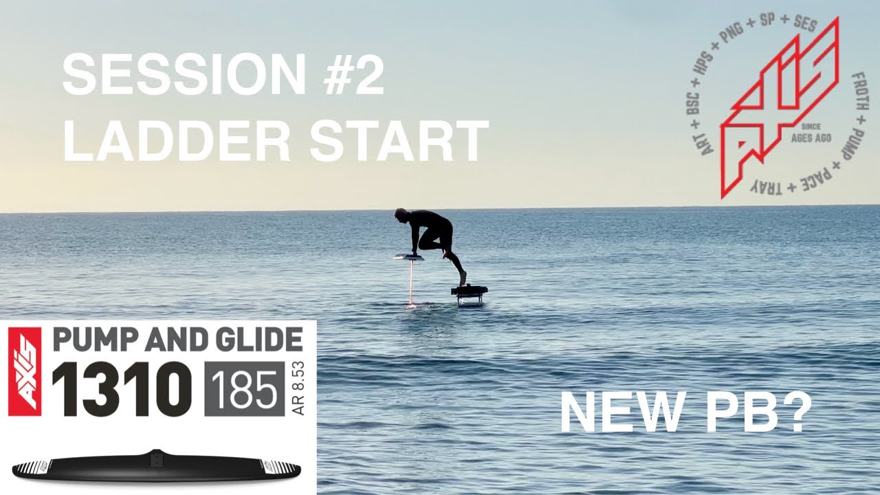 Dockstart Pump Foiling Axis 1310 - 2nd Session: My new PB
