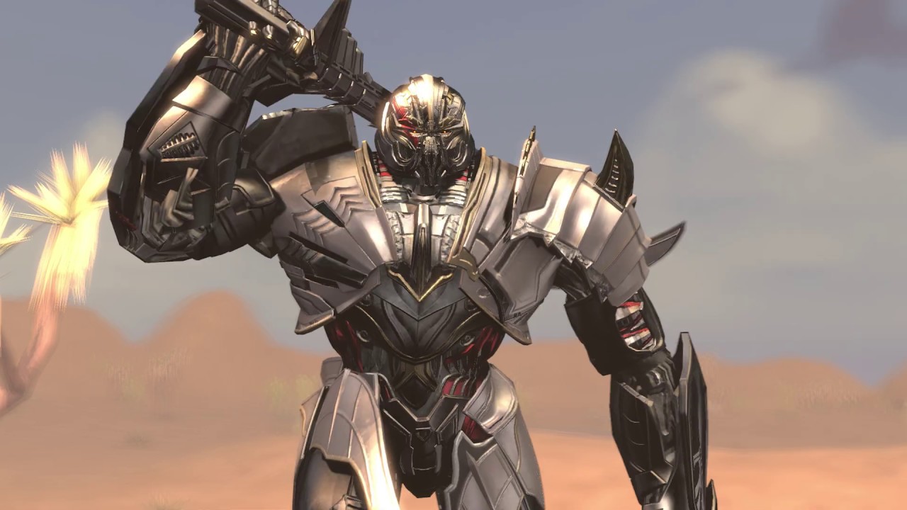 Transformers The Last Knight Megatron vs Gundam Iron Blood Orphan Barbados Lupus Battle Animation