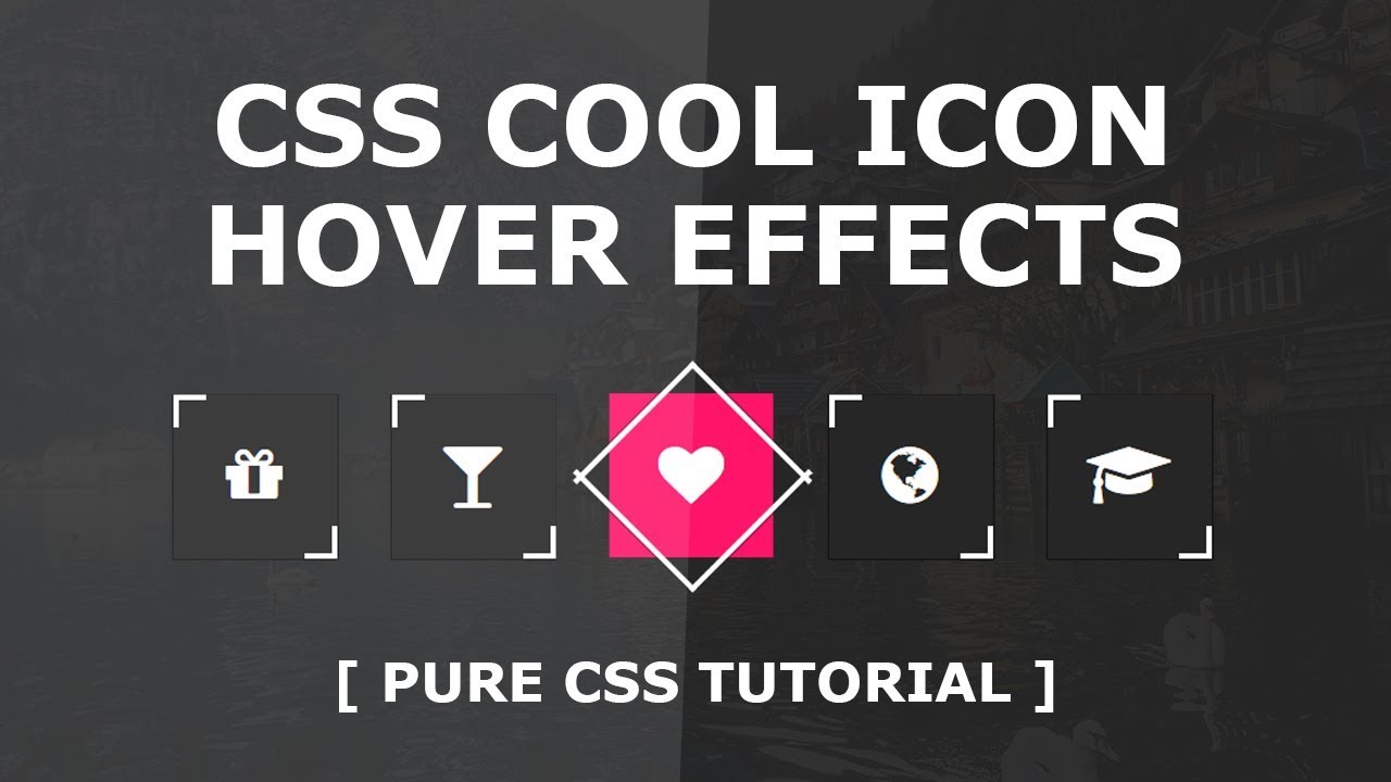 Draft Videos - 2017 | CSS Cool Icon Hover Effects - How To Use FontAwesome Icon - Tutorial