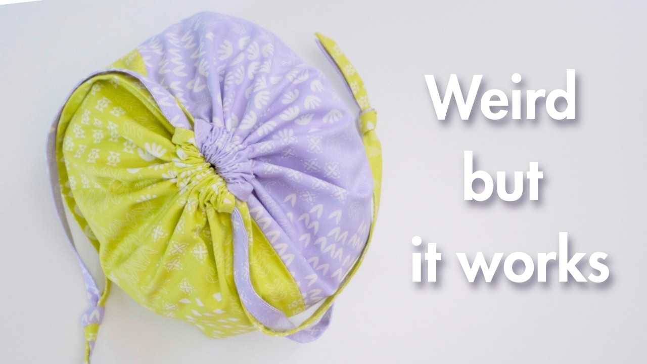 Sew a Cute Reversible Drawstring Bag With Just 2 Fat Quarters!