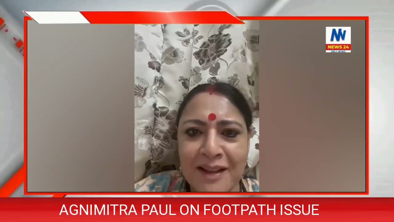 Agnimitra Paul on Footpath issue