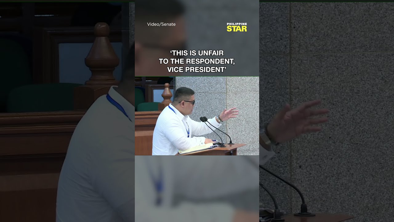 &lsquo;THIS IS UNFAIR TO THE RESPONDENT, VICE PRESIDENT&rsquo;