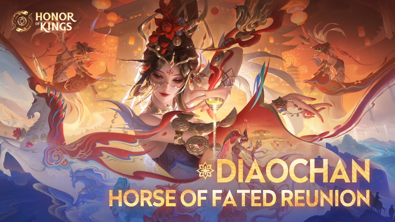 Horse of Fated Reunions Diaochan | Skin Showcase | Honor of Kings Indonesia 