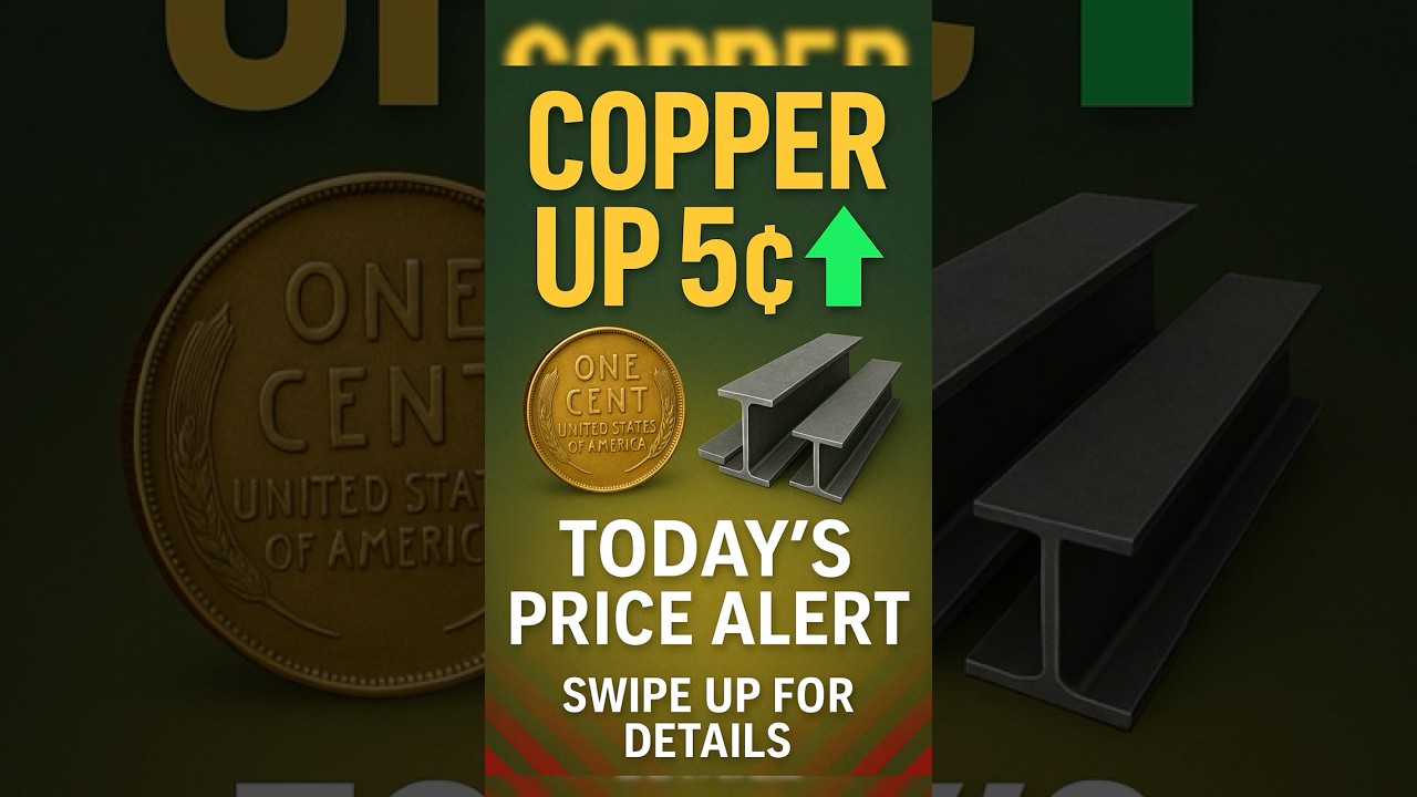 Copper jumps 5 &cent;/lb&mdash;biggest move today! Selling into strength? 📈 #ScrapMonster