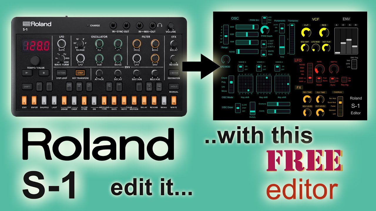 Roland S-1 editor / Free download