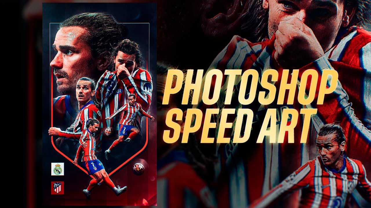 Matchday Design Griezmann Atlético de Madrid - Photoshop Tutorial