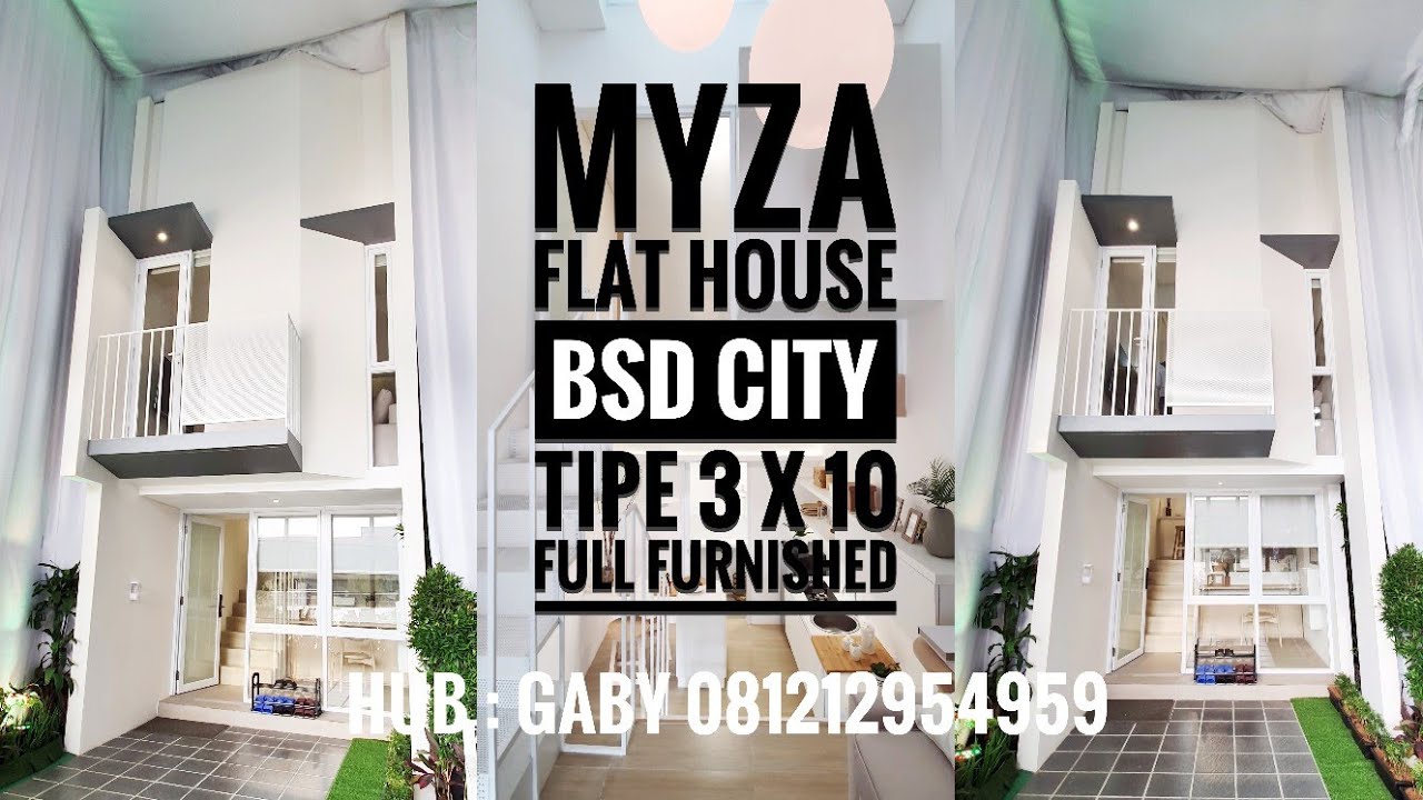 MYZA BSD CITY FLAT HOUSE TIPE 3 X 10. Compact Full Furnished. Super Keren. Tiny House
