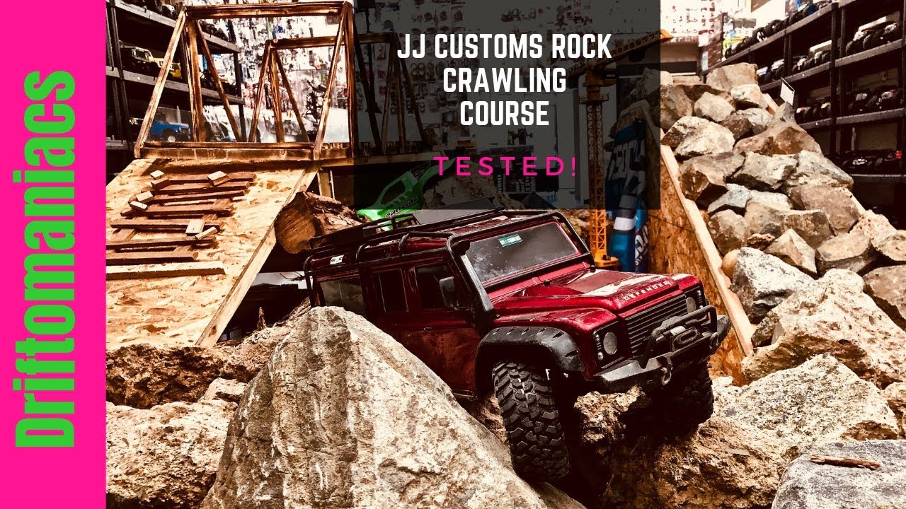 JJ Customs Indoor Rock Crawling Course TESTED!