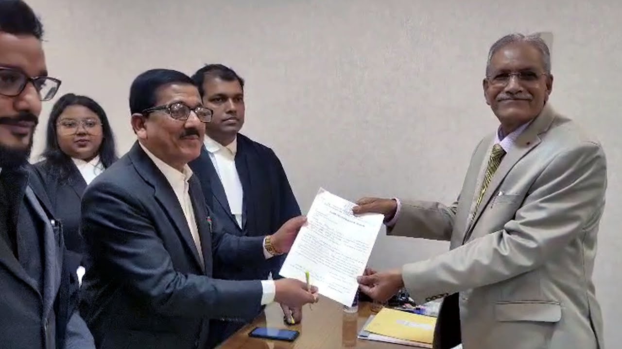 Renowned Lawyer Arindam Bhattacharya Files Nomination for Tripura Bar Council Election