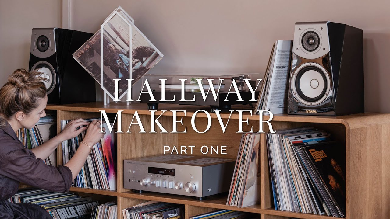 Styling our Home's entrance w Custom Vinyl Unit! DIY Room Makeover
