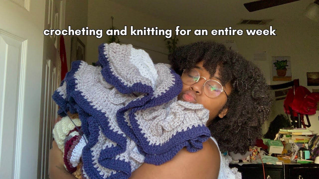 🧶 how much can i crochet and knit in a week? 🧶