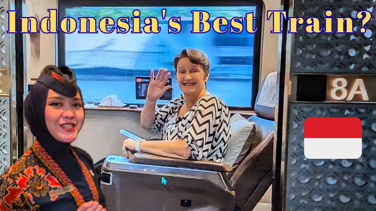 Executive Train Ride in STYLE to Jakarta Indonesia! 🇮🇩