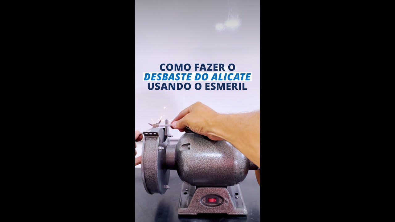 COMO FAZER O DESBASTE DO ALICATE DE CUTÍCULA USANDO O ESMERIL