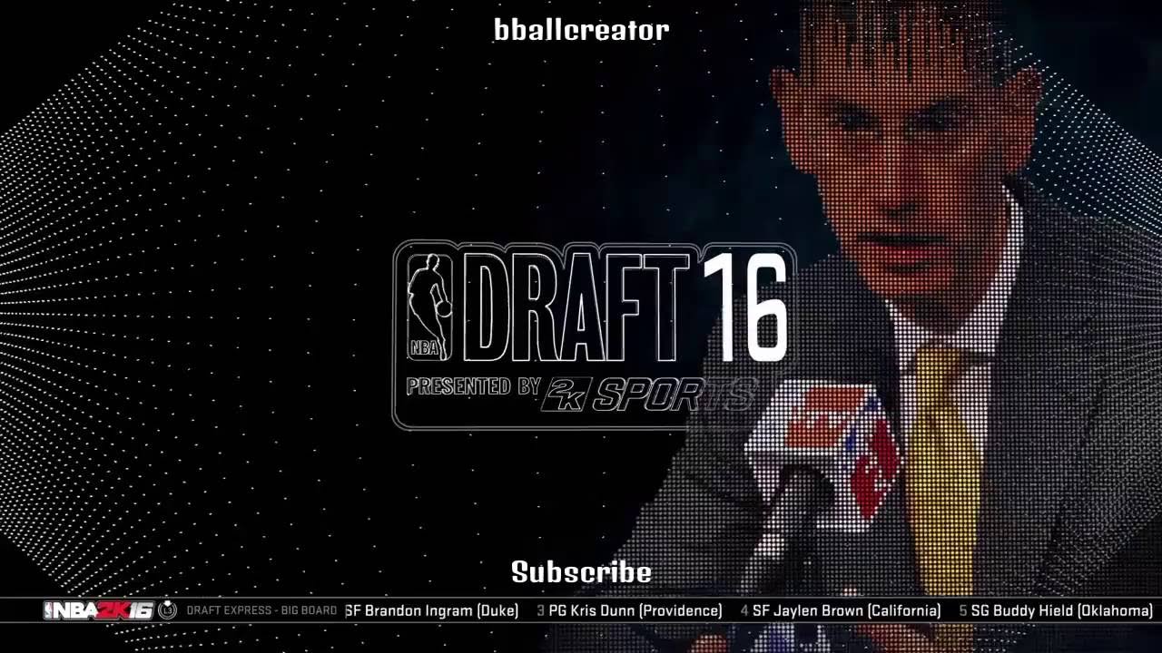2016 NBA Draft recreation in NBA 2K16 (1st round)