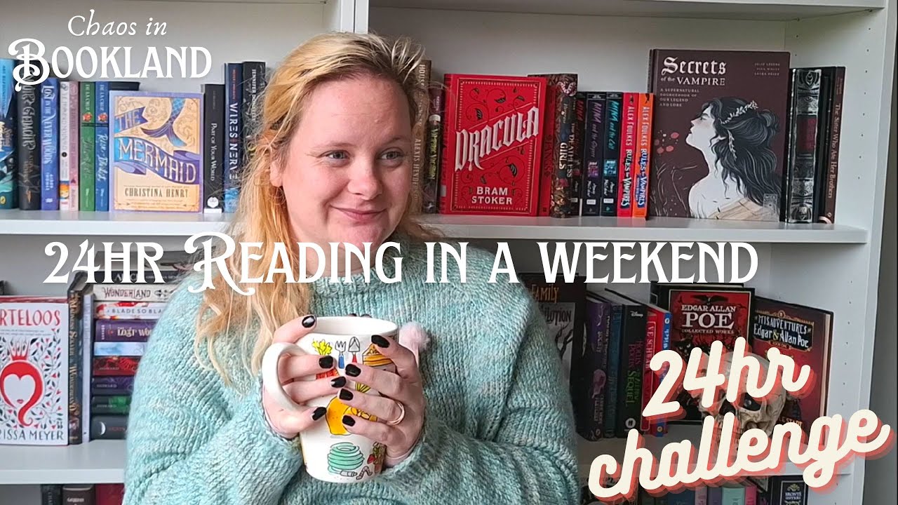 I Tried a 24-Hour Reading Challenge in One Weekend | Cozy Fantasy, Fairytales & Crochet Vlog