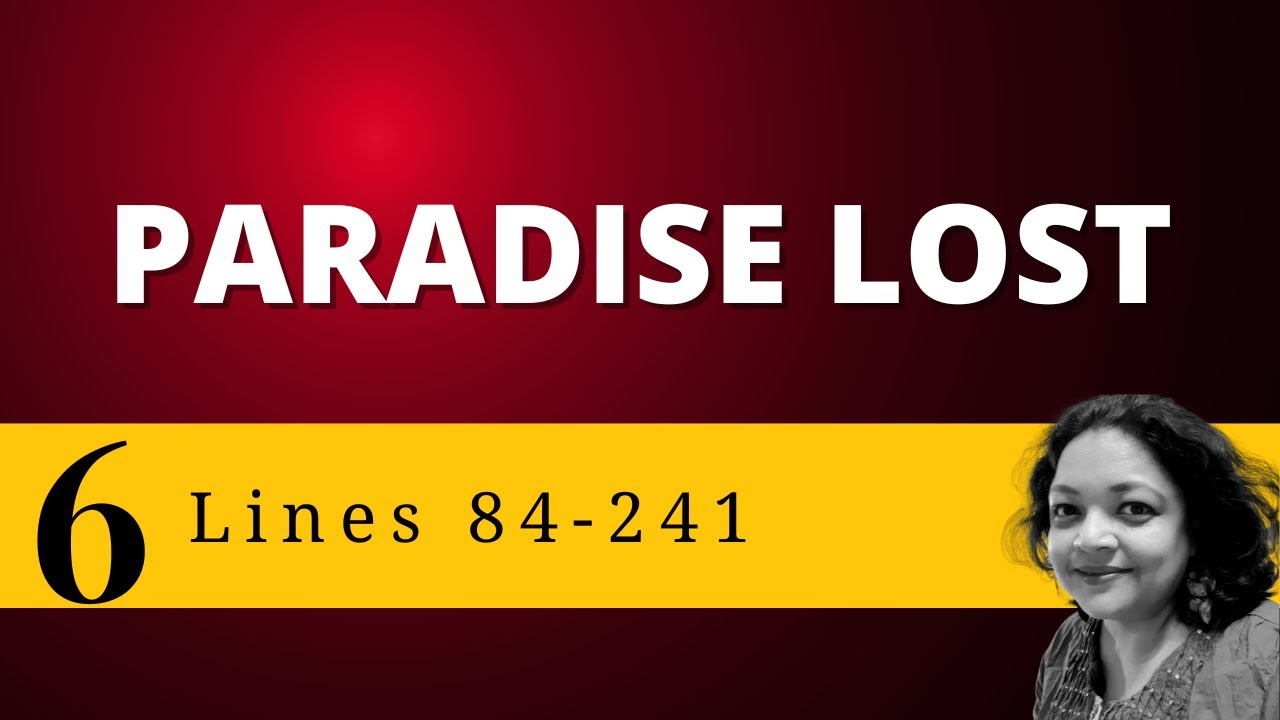 Paradise Lost Book1 | Lines 84-241 | Lecture 6 #paradiselost #johnmilton