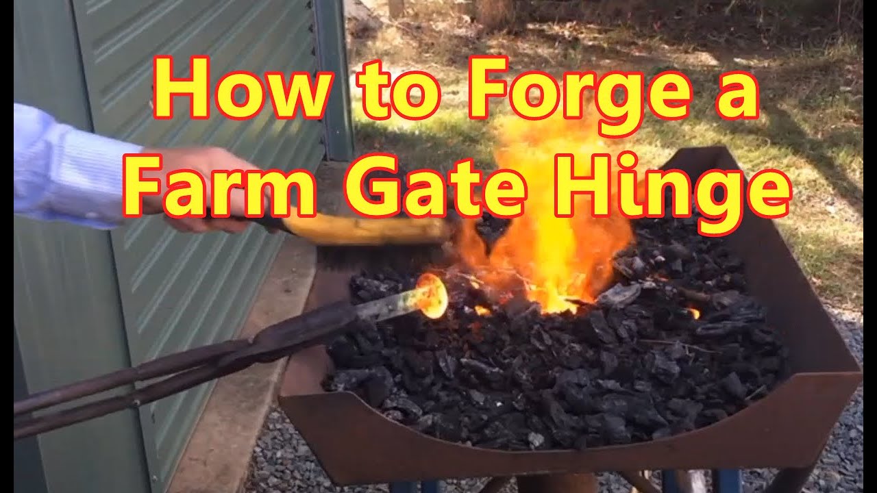 How to forge a gate hinge