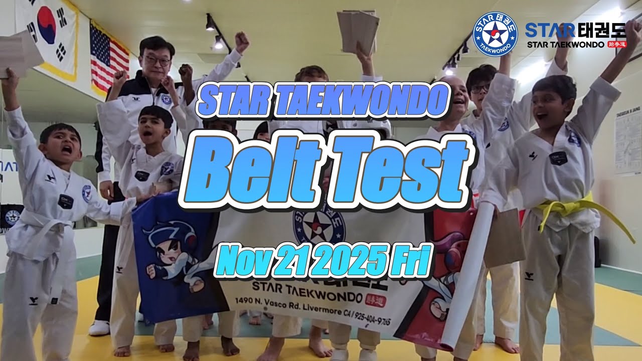 November 2025 Belt Test | Star Taekwondo Livermore