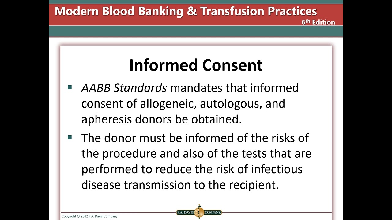 Donor Screening and Component Preparation