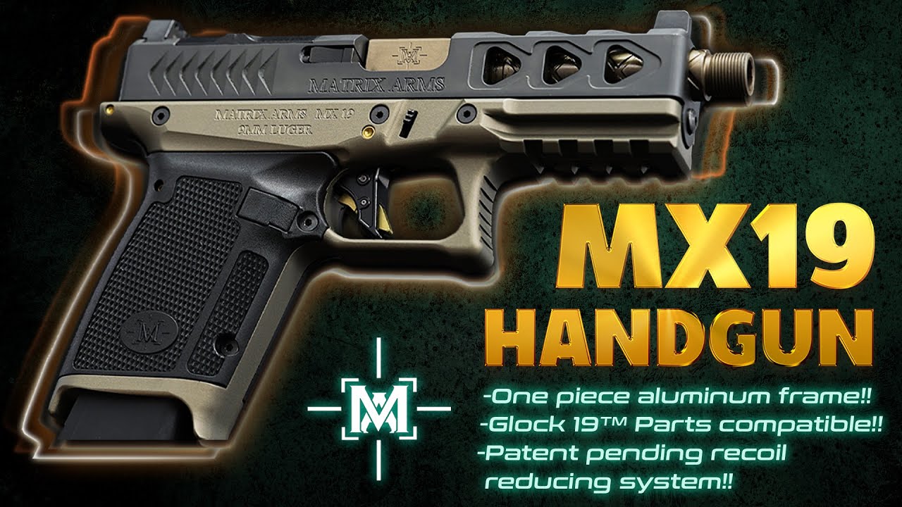 Introducing the new Matrix Arms *ALL ALUMINUM* frame MX19 handgun compatible with Glock™19 parts!!!